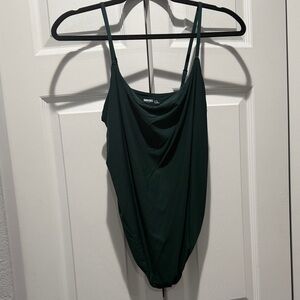 Dark Green Aerie Smoothez Bodysuit